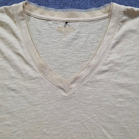 T Shirt Women L Lot of 2 Banana Republic Olsen Yellow Green SS Cotton Mix Casual - Picture 10 of 16